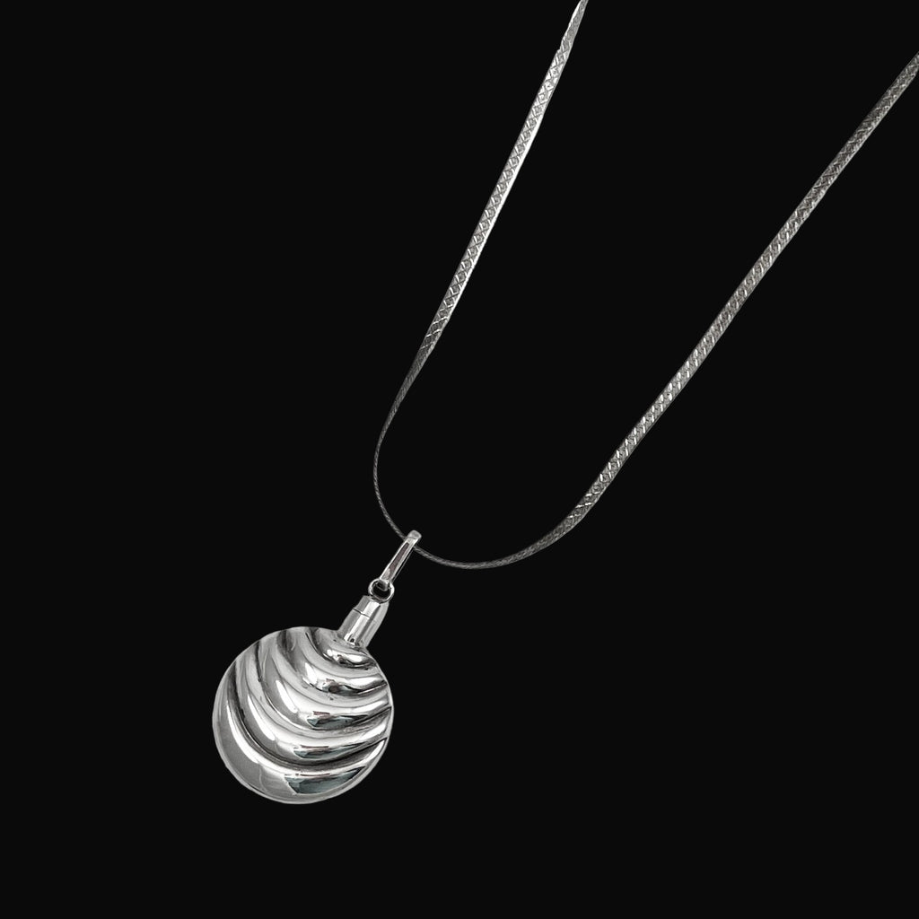 Vintage Sterling Silver Perfume Bottle Necklace