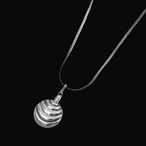 Vintage Sterling Silver Perfume Bottle Necklace