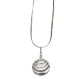 Vintage Sterling Silver Perfume Bottle Necklace