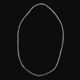 Italian Sterling Silver Rope Chain Necklace