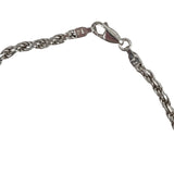 Italian Sterling Silver Rope Chain Necklace