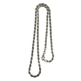 Italian Sterling Silver Rope Chain Necklace