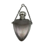 Vintage Sterling Silver Fluted Perfume Scent Bottle