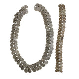 Sterling Silver Spiral Coils Necklace & Bracelet Set