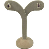 Sterling Silver Amethyst Stud Earrings