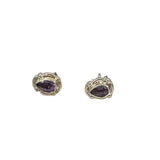 amethyst earrings sterling silver