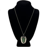 Sterling & Turquoise Navajo Pendant Necklace Vintage
