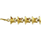 Vintage Gold Star Rhinestone Bracelet