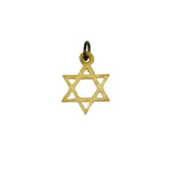 Antique Bone Star of David Charm