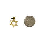 Antique Bone Star of David Charm