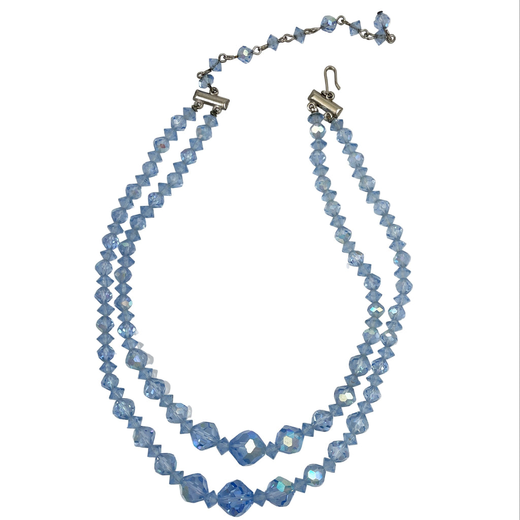 Light Blue Sapphire Swarovski Crystal Necklace