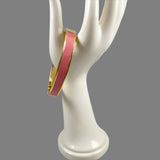 Pink Enamel Hinged Bracelet Talbots