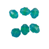 Blue & Green Saturn Glass Uranium Beads