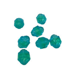Blue & Green Saturn Glass Uranium Beads - Vintage