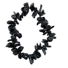 Black Tektite Nugget Beads