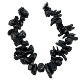 Black Tektite Nugget Beads