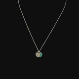 Sterling Silver Tiffany & Co Double Heart Tag Necklace