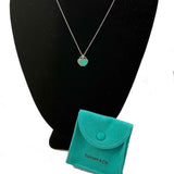 Sterling Silver Tiffany & Co Double Heart Tag Necklace