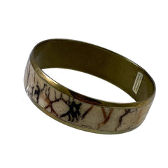 Tiger Coral Bangle Bracelet Vintage