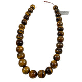 Large Tiger's Eye Gemstone Round Beads 14 & 16mm