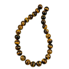 Large Tiger's Eye Gemstone Round Beads 14 & 16mm