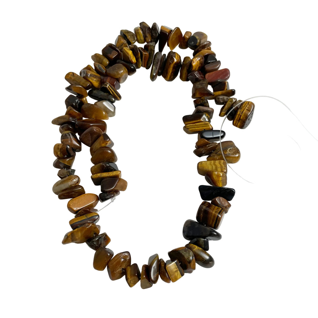 Tiger's Eye Gemstone Chip Strand