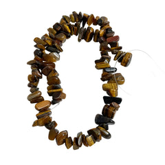 Tiger's Eye Gemstone Chip Strand