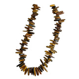 Tiger's Eye Beads Tooth Gemstone Strand