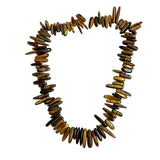 Tiger's Eye Beads Tooth Gemstone Strand