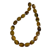 Large Tiger's Eye Gemstone Faceted Oval Beads 19 x 15mm