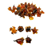Topaz Glass Flower Beads with Wire 