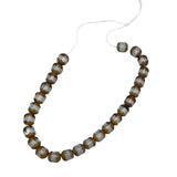 Topaz cathedral beads Vintage