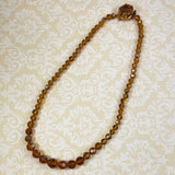 Elegant Topaz Swarovski Crystal Necklace 1950's Vintage