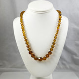Elegant Topaz Swarovski Crystal Necklace 1950's