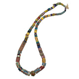 Antique African Trade Bead Mixed Colorful Necklace