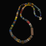 Antique African Trade Bead Mixed Colorful Necklace