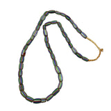 Striped African Trade Beads Antique Necklace Venetian