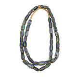 Striped African Trade Beads Antique Necklace Venetian