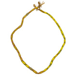 Yellow African Trade Beads Antique Necklace Venetian
