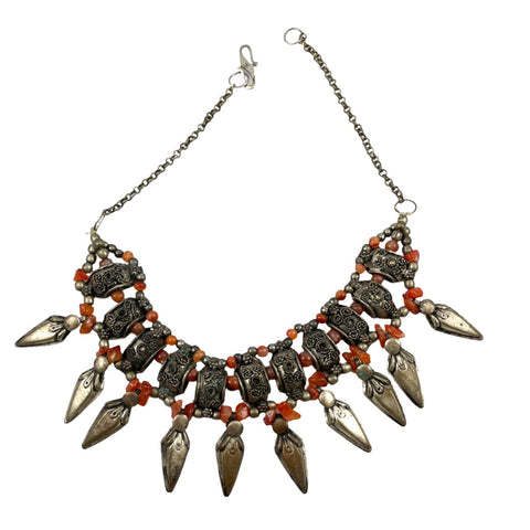 Tibetan Tribal Carnelian Collar Necklace