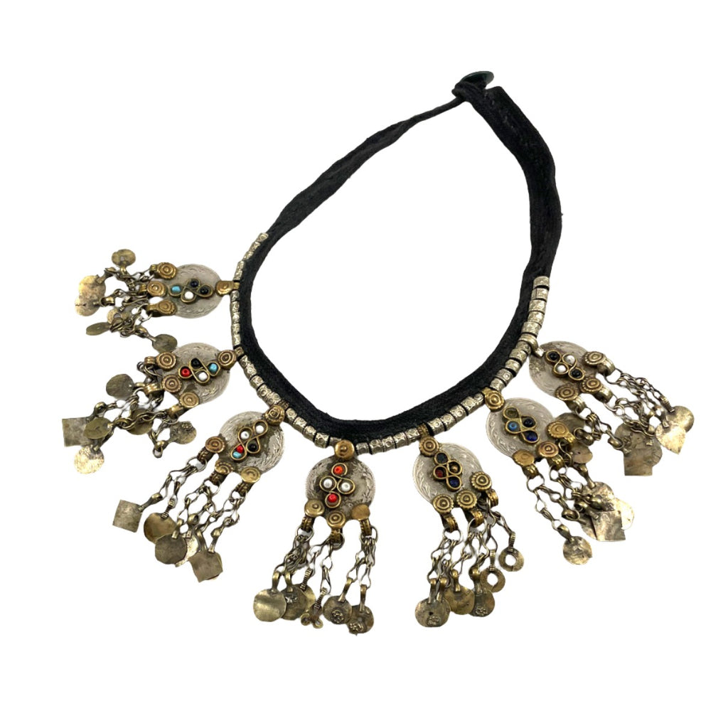 Afghan Middle Eastern Tribal Coin Necklace