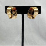 Crown Trifari Gold Vintage Clip On Earrings