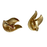 Trifari Gold Vintage Clip On Earrings