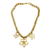 Trifari Gold Floral Necklace Vintage