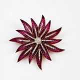 Crown Trifari Poinsettia Brooch Vintage 1950's by Philippe