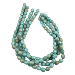 Turquoise Blue Barrel Gemstone Beads