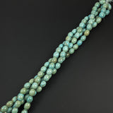 Large Turquoise Blue Barrel Beads 12mm