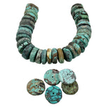 Genuine Turquoise Heishi Beads 18mm Vintage