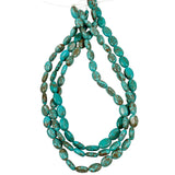 Turquoise Polished Oval Beads 13 x 9mm