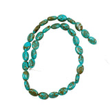 Turquoise Polished Oval Beads 13 x 9mm